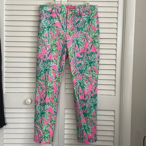 Lilly Pulitzer Kelly High Rise Skinny Ankle Pant. Size 12. EUC.